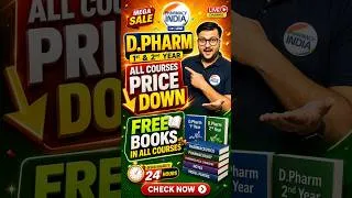 Thumbnail: 15 August D.Pharm Maha Sale | Bumper Offer On All Books And Batches | Don't Miss #dpharm