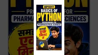 Thumbnail: Basics of Python Programming for Pharmaceutical Sciences | B pharmacy 1st semester | Syllabus |Notes