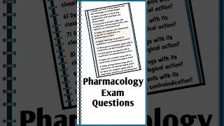 Thumbnail: Pharmacology Exam Repeated Questions in Every State/University Exam