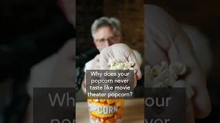 Thumbnail: Why does your popcorn never taste like movie theater popcorn? #food #business #history