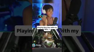 Thumbnail: Playing Star Fox with my Wife 💀 #starfox #voiceacting #couple #nintendo #voiceactor