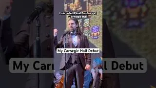 Thumbnail: I narrated #finalfantasy at Carnegie Hall and it was a dream come true! #voiceacting #voiceactor