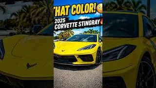 Thumbnail: **2025 Corvette Stingray C8 in Competition Yellow! 🔥**
