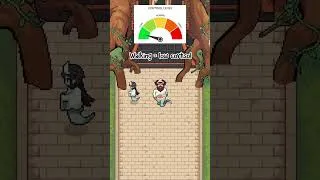 Thumbnail: High Cortisol Yokai 😠 vs Low Cortisol Yokai 🚶 #gamedev #indiegame #pixelart