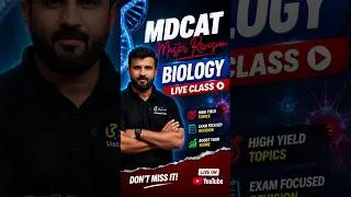 Thumbnail: FREE MDCAT Master Revision Biology Live Class | 2nd September