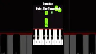 Thumbnail: Doja Cat - Paint The Town Red Easy Piano Tutorial For Beginners  #piano  #pianotutorial #easypiano