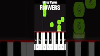 Thumbnail: Miley Cyrus - Flowers | Easy #piano #pianotutorial
