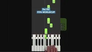 Thumbnail: Shakira - Dai Dai - FIFA Worldcup 2026 - Piano Tutorial EASY