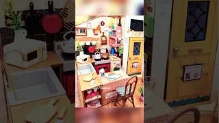 Thumbnail: Rolife Cozy Kitchen - satisfying miniature build! #miniature #rolife #miniaturekitchen #dollhouse