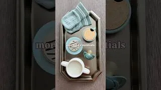 Thumbnail: The perfect morning lineup #toddleressentials #morningroutine #cottonsocks
