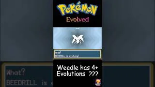 Thumbnail: Weedle's INSANE 4+ Evolutions in Pokémon Evolved! #fanmadepokemon #pokemon #gamingshorts #gaming
