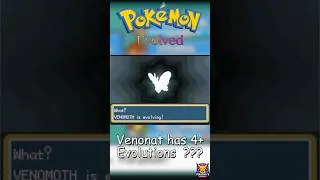 Thumbnail: Venonat's INSANE 5+ Evolutions in Pokémon Evolved! #fanmadepokemon #pokemon #gamingshorts #gaming
