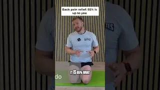 Thumbnail: Back Pain: The 85% YOU MUST do for Recovery #shorts