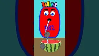 Thumbnail: Battery eating special watermelon #asmr_eating_sounds #low_battery_animation