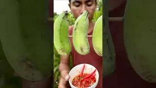 Thumbnail: Eating banana with spicy sauce 🥵