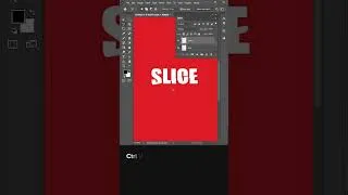 Thumbnail: How to Slice the Text in Photoshop? #photoshopshorts #slicetext