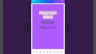 Thumbnail: Viral Flicker Text Effect in Canva in 30 seconds ⚡  #canvatutorial #canvaanimation