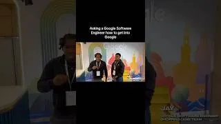 Thumbnail: Met a Google SWE and he shares real advice on getting into Google #google #coding #googlestudents
