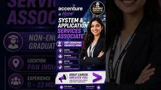 Thumbnail: Accenture Hiring 🚀 Freshers | Non-Engineering Graduates Apply