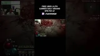 Thumbnail: FREE UBER LILITH CARRIES | Diablo 4 | #diablo4 #lilith #diablo4gameplay #shorts