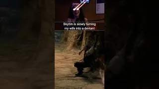 Thumbnail: Show your wife Skyrim they said.. she won't resort to Villainy  #skyrim