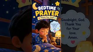 Thumbnail: Kids Bedtime Prayer | A Simple Prayer Before Sleep #shorts #prayer #kids #bedtime