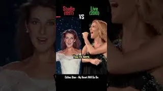 Thumbnail: STUDIO vs LIVE: Céline Dion - My Heart Will Go On - #shorts #versus #music