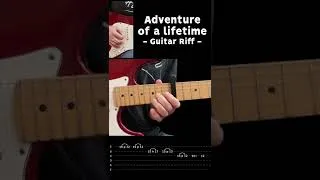 Thumbnail: Adventure Of A Lifetime guitar riff#shorts
