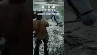 Thumbnail: Arthur Morgan getting friendly with his horse in Red Dead Redemption 2