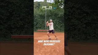 Thumbnail: Want to Hit More Effortless Backhand? #tennis #backhand #tennisbackhand #tennistips #tenniscoach