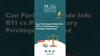 Thumbnail: Can Parliament Hide Info? RTI vs Parliamentary Privilege Explained