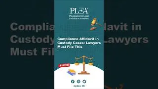 Thumbnail: Compliance Affidavit in Custody Cases: Lawyers Must File This