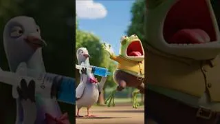 Thumbnail: Pigeon and Frog #shorts #pigeon#ai#frog