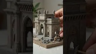 Thumbnail: Watch Me Build a Tiny India Gate! 🇮🇳 #shorts