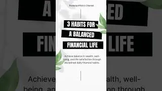 Thumbnail: A Balanced Financial Life.#shorts #mutualfunds  #trading #investment