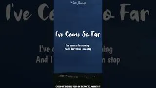 Thumbnail: I've Come So Far | Soul Poetry | AI Music & Video Editing #music #song #shorts #fyp #poem #poetry