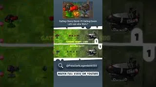 Thumbnail: Cherry Bomb Gatling VS Doom Gatling #shorts #plantsvszombies #pvz #pvzfusion #plantsvszombiesfusion
