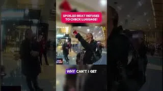 Thumbnail: Brat Refuses To Check Luggage! [👇FULL VID] #arrest #bodycam #cops