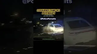 Thumbnail: Police chase ends when stolen vehicle slams into brick mailbox! #arkansasstatepolice #shorts