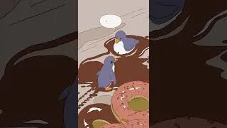 Thumbnail: Penguin Slips / Sleeps on Chocolate Sauce #penguin #asmranimation #funnyanimals