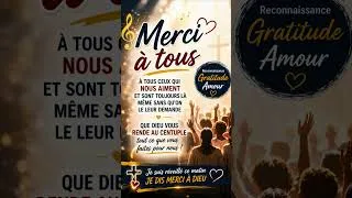 Thumbnail: 🙏 JE DIS MERCI À DIEU | Un Jingle de Gratitude. Chaque matin est un nouveau cadeau.