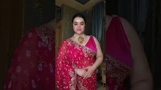 Thumbnail: Beautiful Bandhani & Lhariya saree haul for link check tag products ♥️#shorts #viral #saree #bandhni