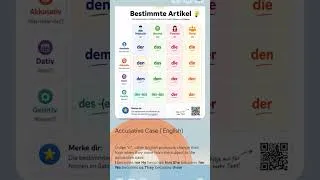 Thumbnail: Accusative Case German #cases#grammar#german