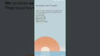 Thumbnail: Accusative Case English #grammar #english #cases