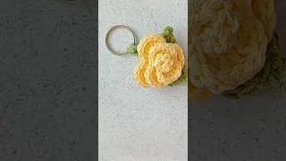 Thumbnail: Easy Crochet Rose Keychain Pattern 🌹