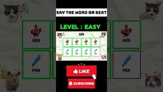 Thumbnail: Say The Word On Beat Challenge | Level 1 - 5 | Level Easy to Insane