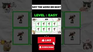 Thumbnail: Say The Word On Beat Challenge | Level 1 - 5 | Level Easy to Insane