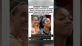 Thumbnail: Caitlin Clark's Reaction to Angel Reese's Miss Goes Viral — Fans Divided 😳🏀#wnba #shorts #drama