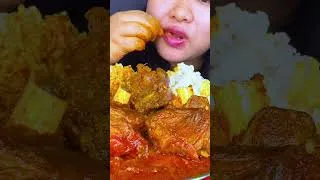 Thumbnail: Eating mutton curry #shorts