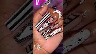 Thumbnail: 🔥 JACK SKELLINGTON TUTORIAL OUT NOW ✨ #acrylicnails #nailart #halloweennails